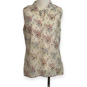 Cabi women’s small essential layered floral blouse